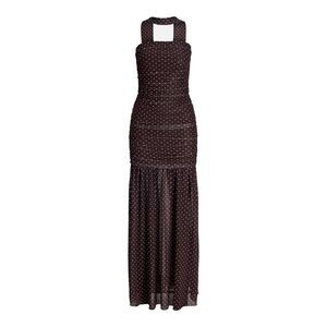 JJXX Womens/Ladies Polka Dot Mesh Maxi Dress Set / Brown
